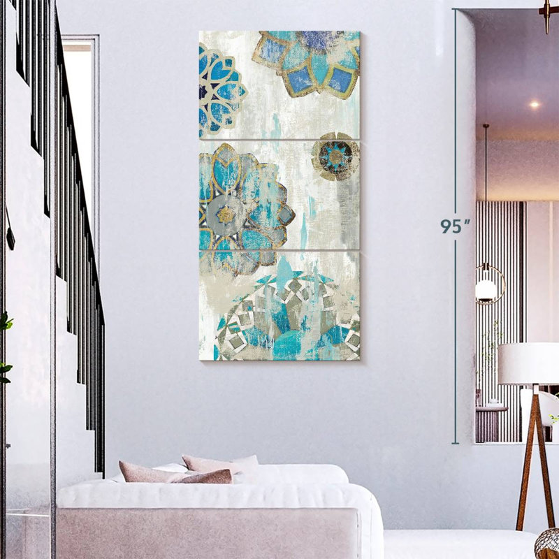 Suzani Blue II, 75" H x 36" W