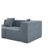 Boneless Modern Modular Sectional Single Sofa Couch Single Square Sofa Modern Armless Floor Sofa Couch Accent Armless Chair With Removable Back Cushion For Living Room, Apartment