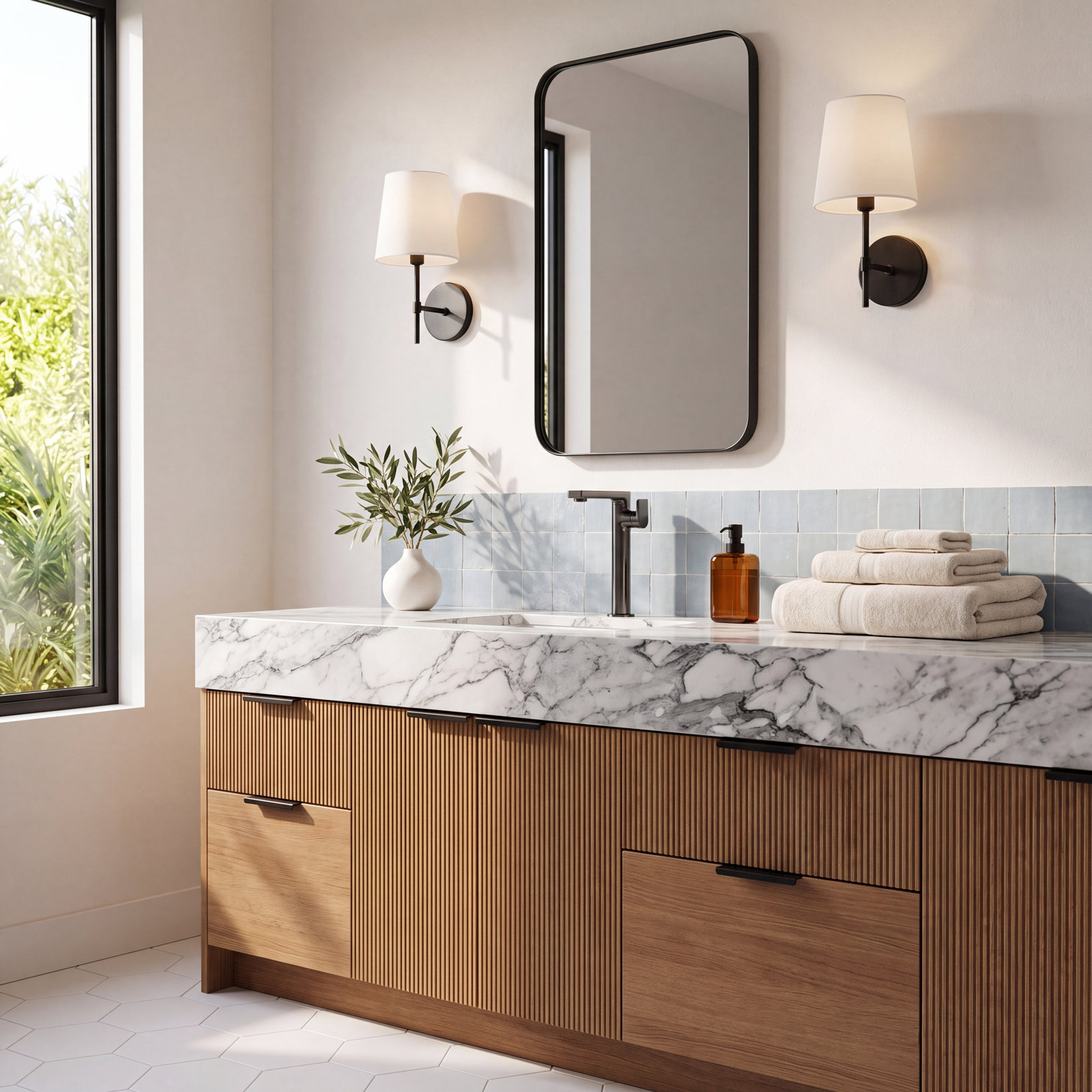 Composed Single-Hole Bathroom Faucet with Drain, Vibrant Titanium