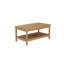 Table basse à 4 pieds en bois massif avec rangement Tazewell