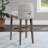 Upholstered Counter Stool with Solid Wood Frame-88284891