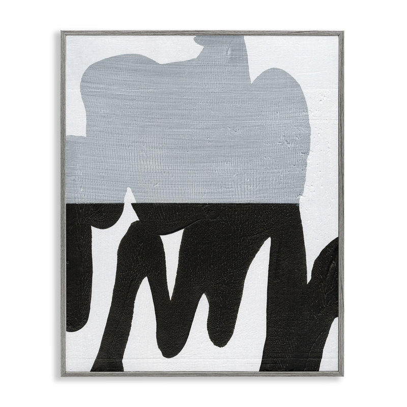 Estampe numérique opaque noire et grise encadrée par Jodi Fuchs, Estampe numérique Farmhouse, H 14 po x l 11 po