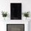 Art mural sur toile foncé foncé - motif minimaliste noir et blanc, impression d'art contemporain pour le salon, la chambre à coucher ou le bureau