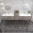 Moreno Bailey 113.5 " W Wall Mounted Wall Mounted 2 Double Combined Vanity Unit Bathroom Vanity With Acrylic Top-87461151