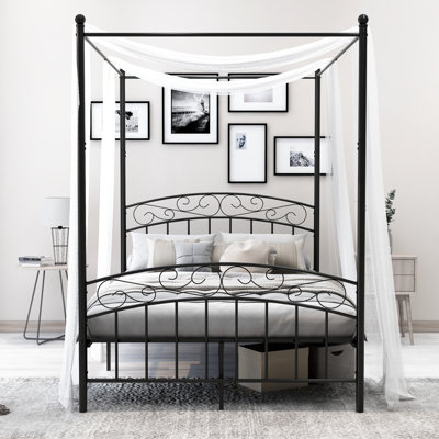 Jasalyn Metal Canopy Bed