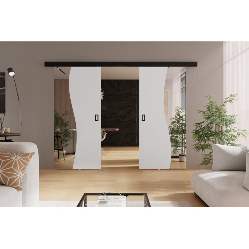 Benius 2 Door, White, 194cm x 205cm