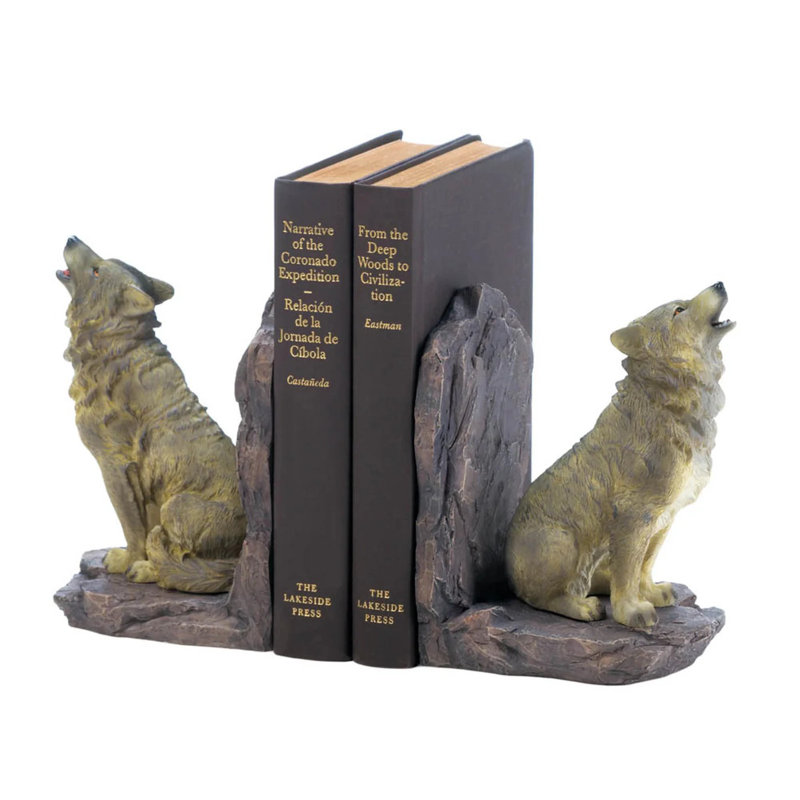 Serre-livres Hurlant loup