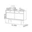 Buffet simple et rétro avec rangement-1556764459