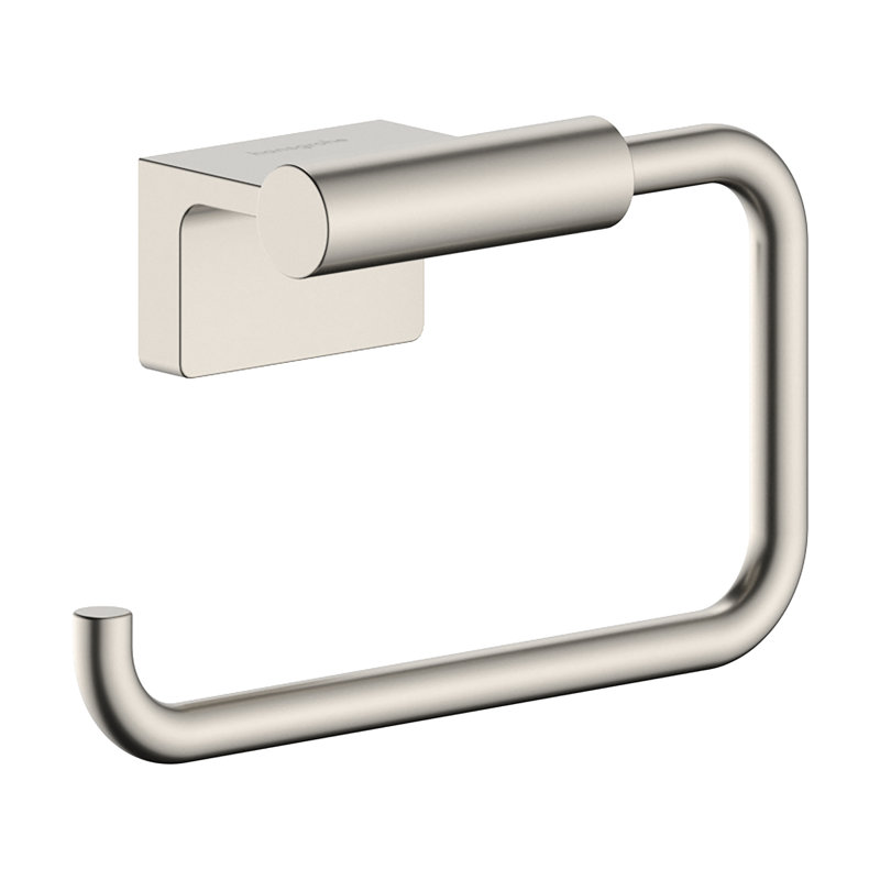 hansgrohe AddStoris S Toilet Paper Holder without Cover in Brushed Bronze, Polished Nickel