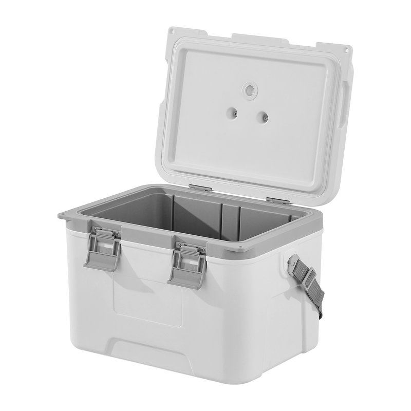 Glacière portative 21 pte avec sangle d'épaule et cloison - Glacière isotherme légère pour le camping, les pique-niques et les fêtes
