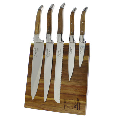 Ensemble de couteaux de cuisine Laguiole Connoisseur 5 pièces Alcott Hill Hixon