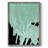 Teal Cascade I Framed Print - Solid Wood-792290314