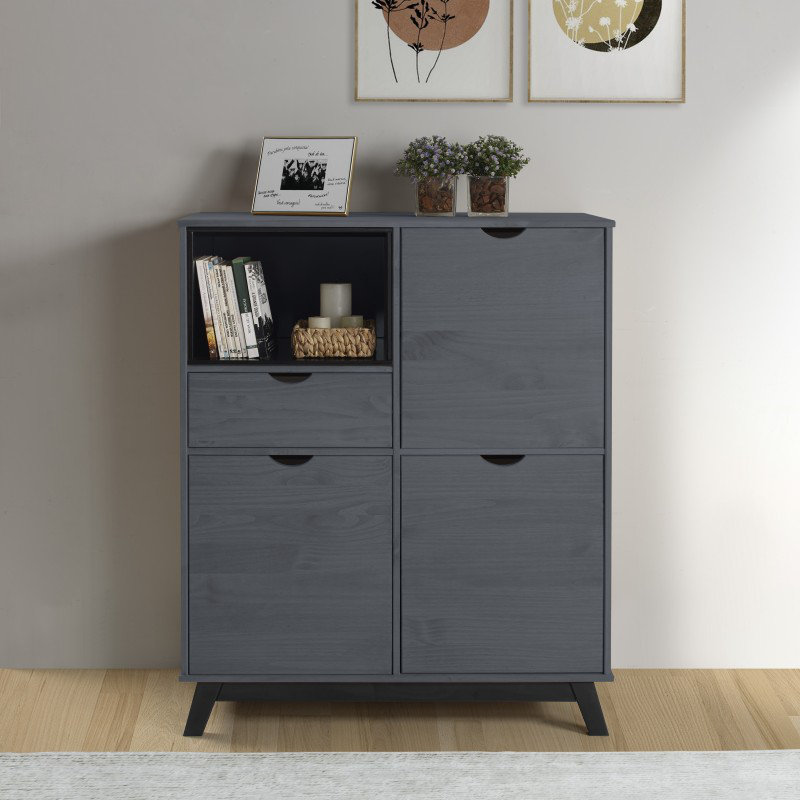 Alaisa 96cm Sideboard, Grey