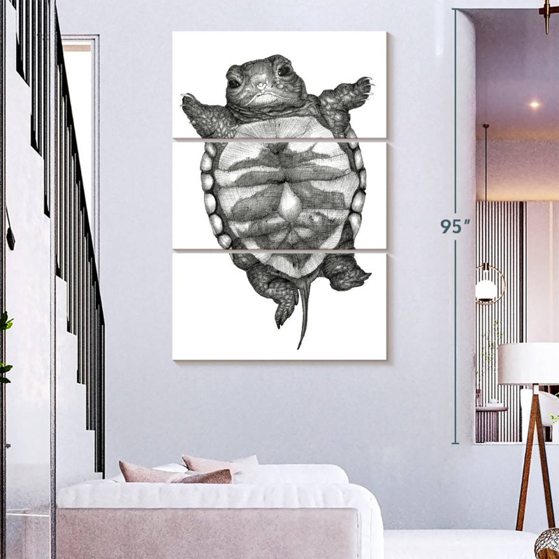 Brampt Little Turtle, 74" H x 48" W