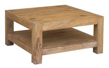 Donoghue Solid Wood Four Leg Coffee Table, Teak