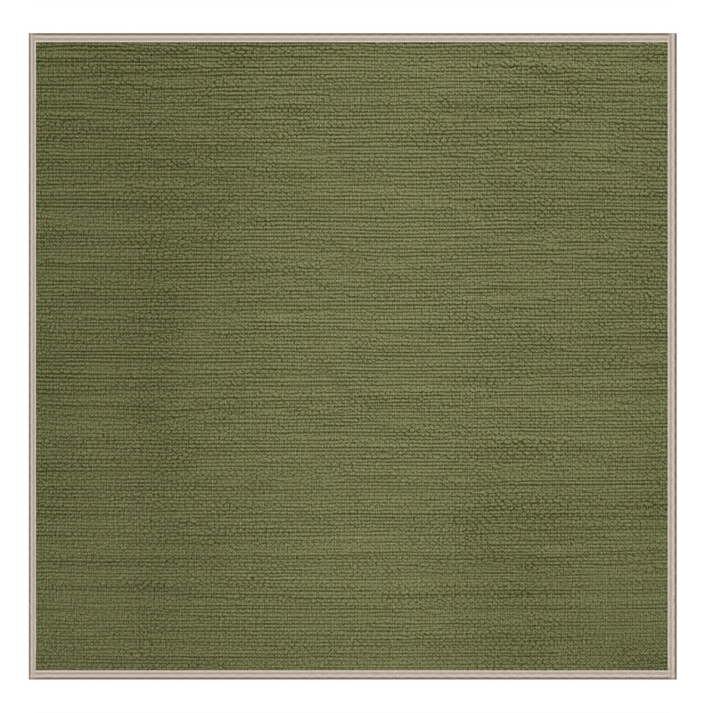 Tapis brun uni lavable à la machine, Carré 6 pi
