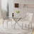 Square Pedestal Dining Set with Tufted Dining Chair-943740764-968418133-968418135