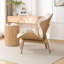 Fauteuil à oreilles capitonné Jeyshan-629428427