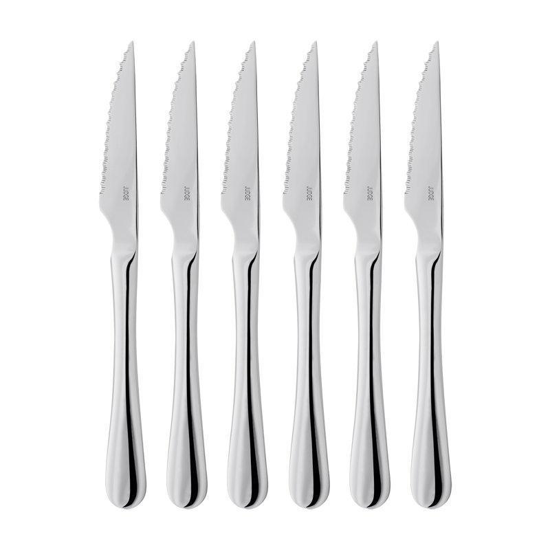 Judge Windsor Set of 6 Stainless Steel Steak Knives