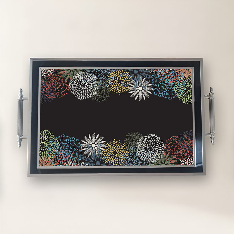Élégant plateau en verre de 19,7 po x 11,4 po x 1,4 po | Fabrication 100% verre durable | Facile à nettoyer avec un chiffon humide | Idéal pour le service, la présentation décorative et l'organisation | Ajout élégant à la décoration intérieure