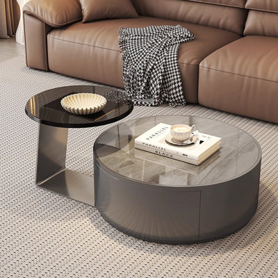 Ensemble de tables basses en acier Italian Minimalist