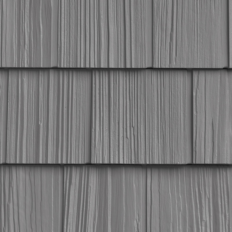 7"W x 60 3/4"L Vinyl Split Shakes, Eastern Grey