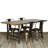 Solid Wood Top Metal Base Dining Table-18108041-18108035