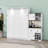 Queen Size Murphy Bed with Integrated Wine Rack and Smart Lighting-709573621