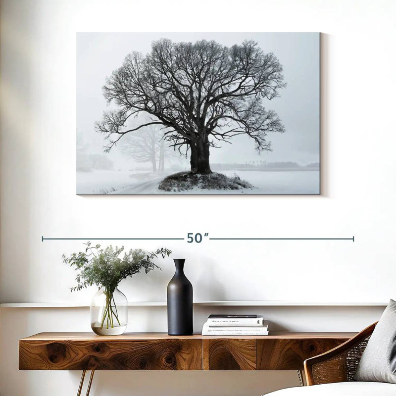 Chêne Harnek en hiver, H 26 po x l 39 po