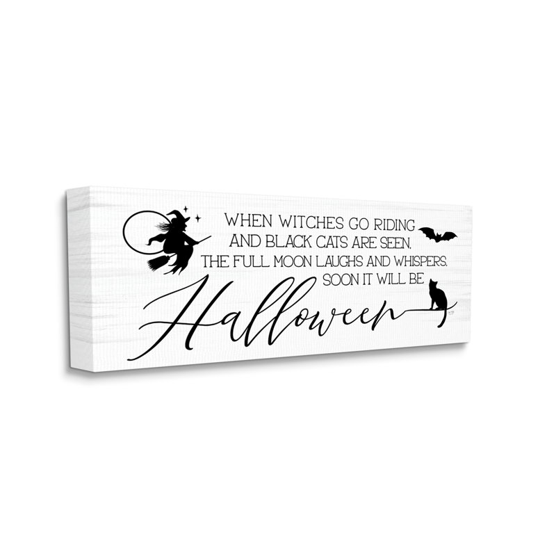 «Halloween Season», art mural sur toile par Lux + Me Designs, H 13 po x l 30 po x P 1,5 po