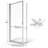 Sopora 37'' - W x 67'' H Pivot Door Framed Shower Door with-14170697-14170699