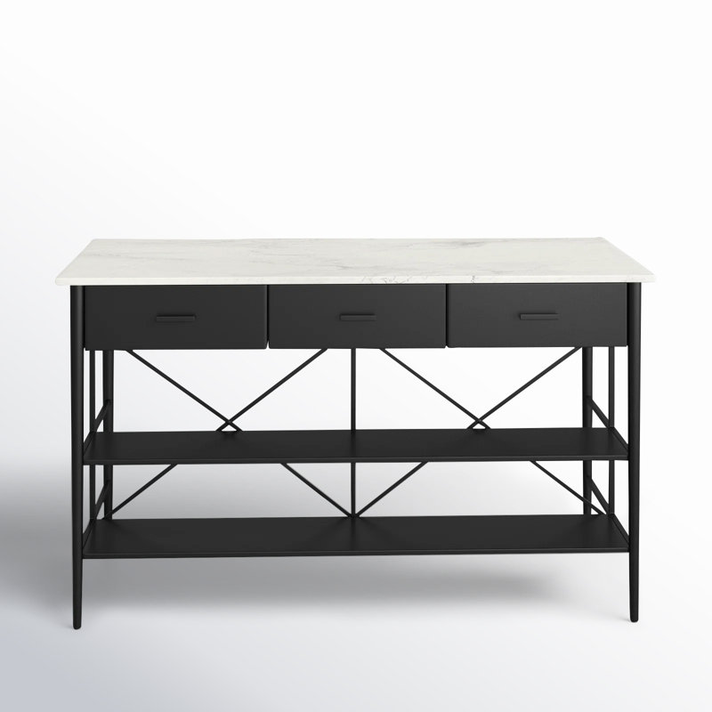 Mya Marble Top Kitchen Island