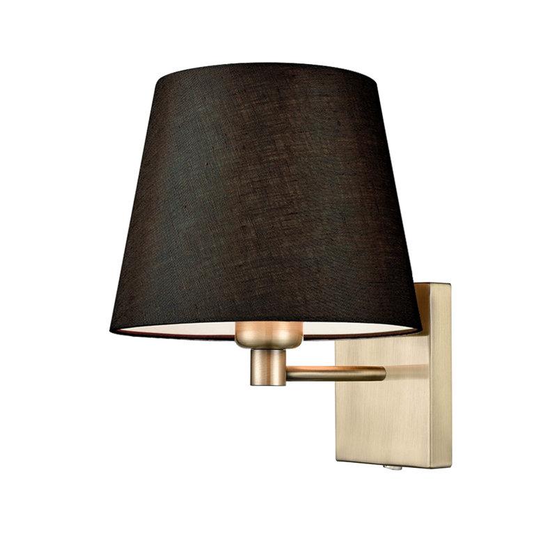 Potashnick Armed Sconce, Bronze, Black