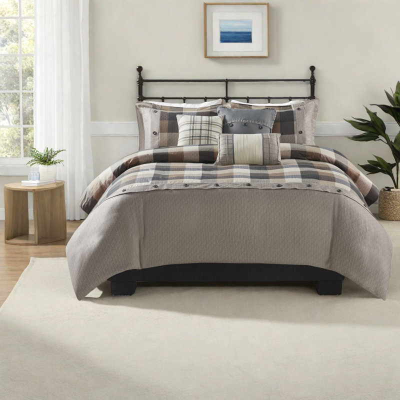 Premium Multicolor Polyester Bedding Sets, Cabin Farmhouse Style