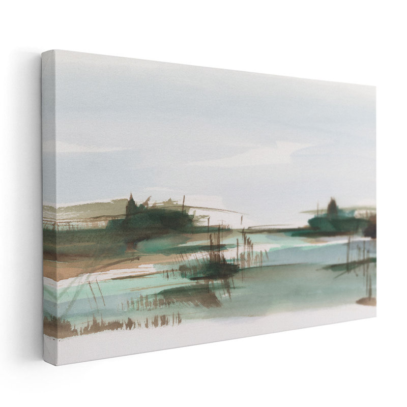 Marsh Reeds III - reproduction d'art sur toile, H 20 po x l 30 po