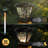 Dark Bronze Abs Low Voltage Integrated LED Fence Post Cap Light 3.5 In. X 3.5 In.