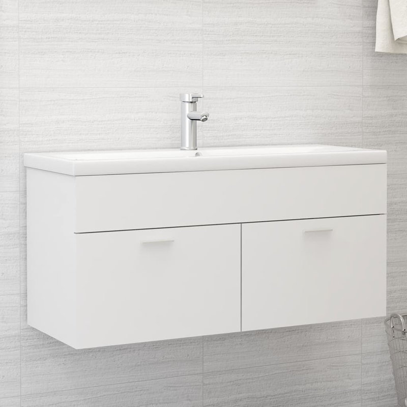 Geiko 1000mm Single Bathroom Vanity with Basin, White