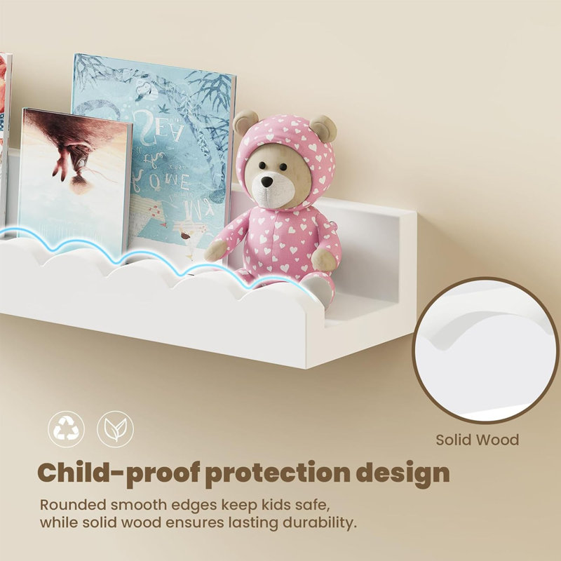 Floating Shelves, 3 Pcs, White