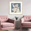«Magnolia on Blue I», art encadré