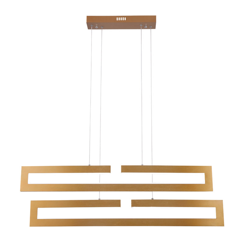 Trulli 2 - Light 37.4"W LED Kitchen Island Square / Rectangle Chandelier