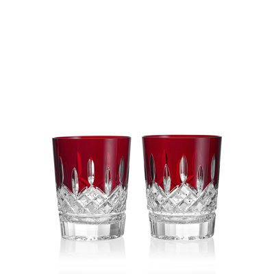 Waterford Lismore Red 12.5floz Double Old Fashioned