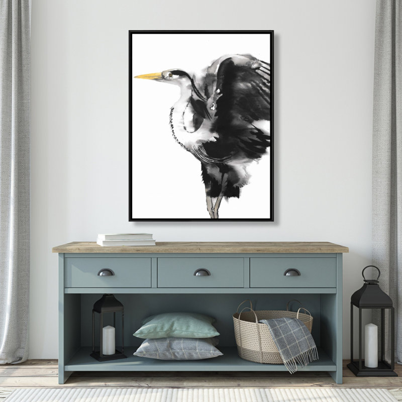 Heron Print On Canvas