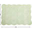 Ensembles de table rectangulaires en coton matelassé vert pâle (paquet de 6)