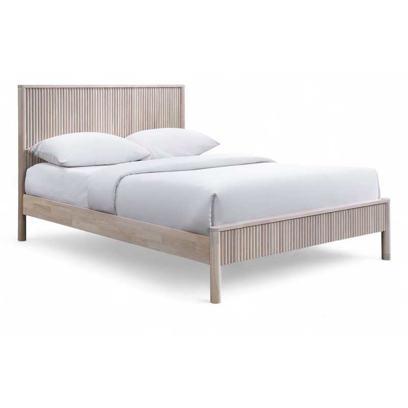 Kirsty Solid Wood Bed, Natural, King