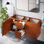Base de meuble-lavabo double mural 47 po en orange seulement