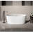 Arcadia 59 In. Freestanding Bathtub In Glossy White Finish-119665144