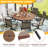 Rhoridh Round 8 - Person 54'' L Outdoor Restaurant Dining Set-1672674515