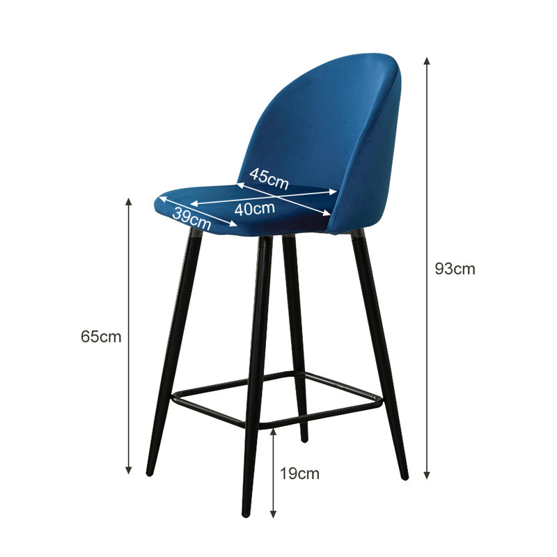 Woodworth Counter Stool, Blue