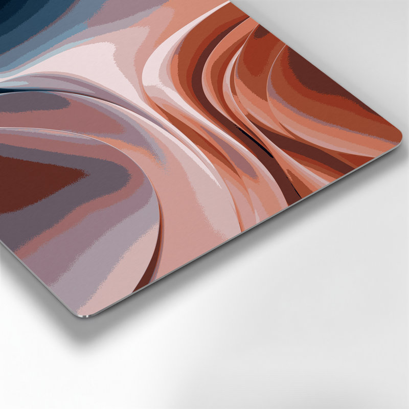 Gradient Abstract 30, art mural en métal brun, H 12 po x l 18 po