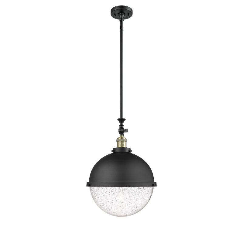 Anicetas 1 - Light Single Pendant, No Bulb Included, Black Antique Brass, Seedy